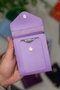 Zoozie Bags Cartera de Mujer Lila, 100% Cuero PU, Elegante y Sofisticada para Uso Diario y Salidas